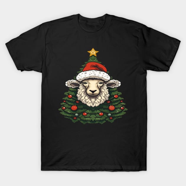 Sheep Christmas T-Shirt by JH Mart